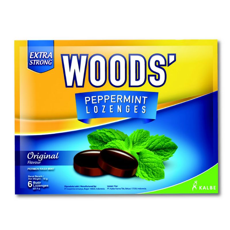 

Permen Woods' Rasa Original (PER SACHET @ 6 BUTIR)