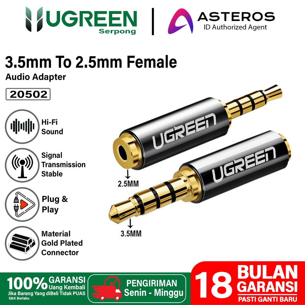 UGREEN Converter Jack 2.5mm Female to 3.5mm Male Adapter Audio Aux 2.5mm to 3.5mm