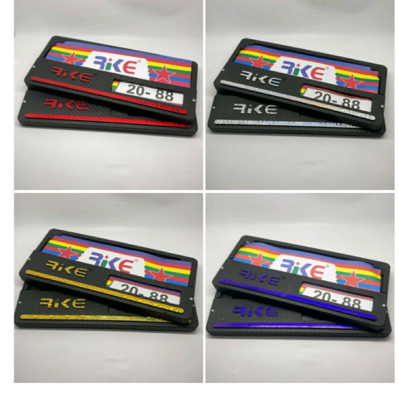 (1 pasang) Bingkai plat nomor tatakan-dudukan-cover-pelindung plat nomor tempat plat nomor motor var