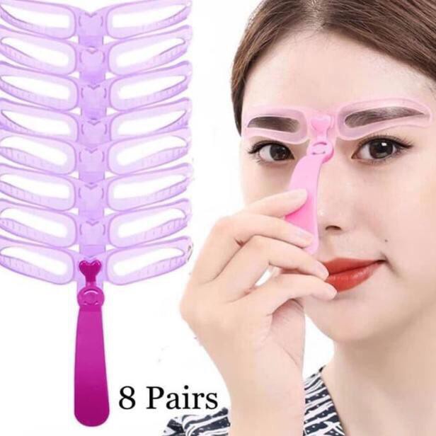 CETAKAN ALIS 8 IN 1 / CETAKAN ALIS GAGANG / EYEBROW TEMPLATE 8IN1