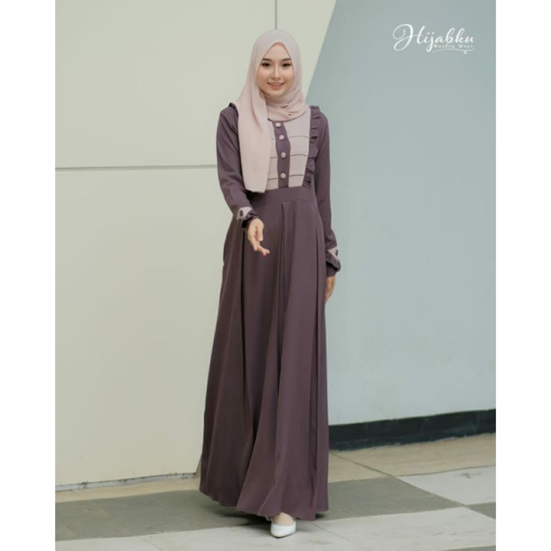 Gamis ALESHA Maxi Dress Busui Original HIJABKU
