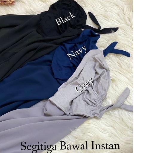 ♟ Segitiga Instan Bawal 1 layer plus inner /Segi3 /Segiempat instan inner/Ceruty baby doll ➫