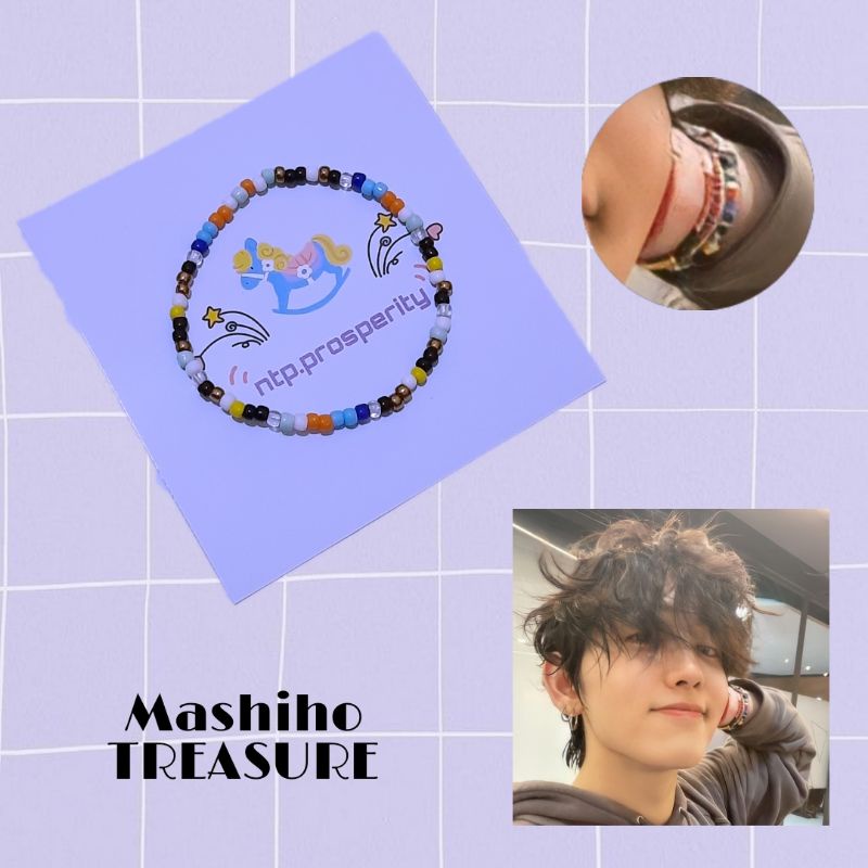Treasure (Mashiho) Beads Bracelet / Gelang idol korea