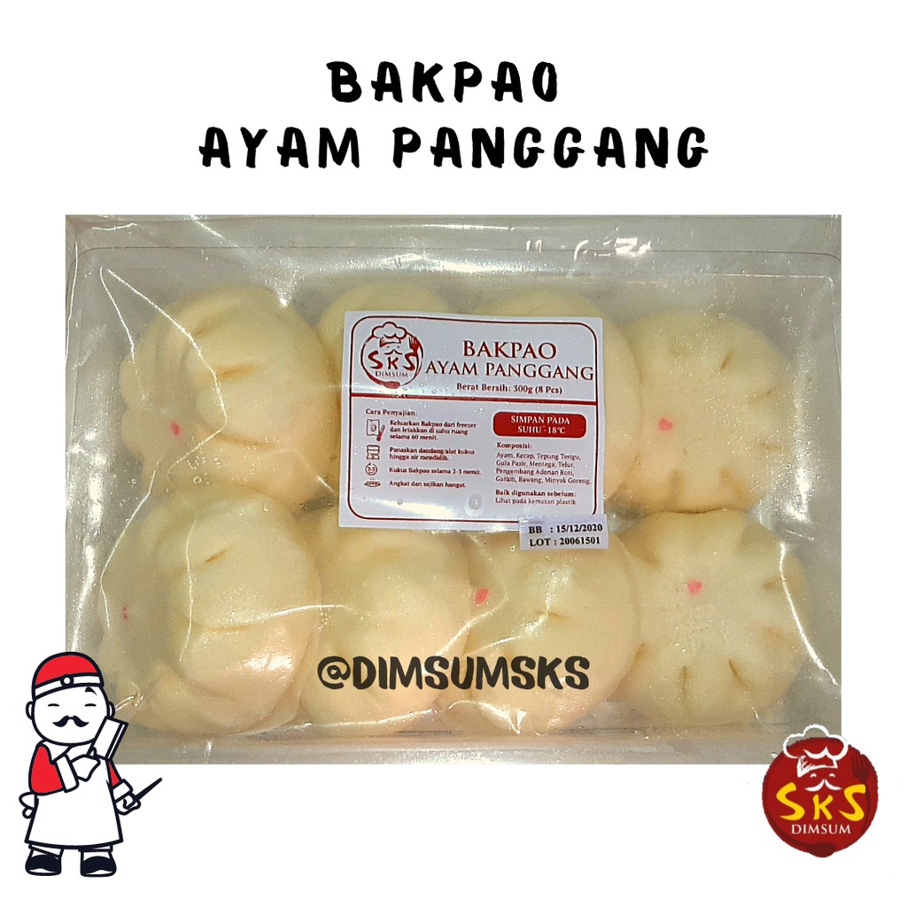 

DIMSUM SKS BEKU HALAL "BAKPAO AYAM PANGGANG