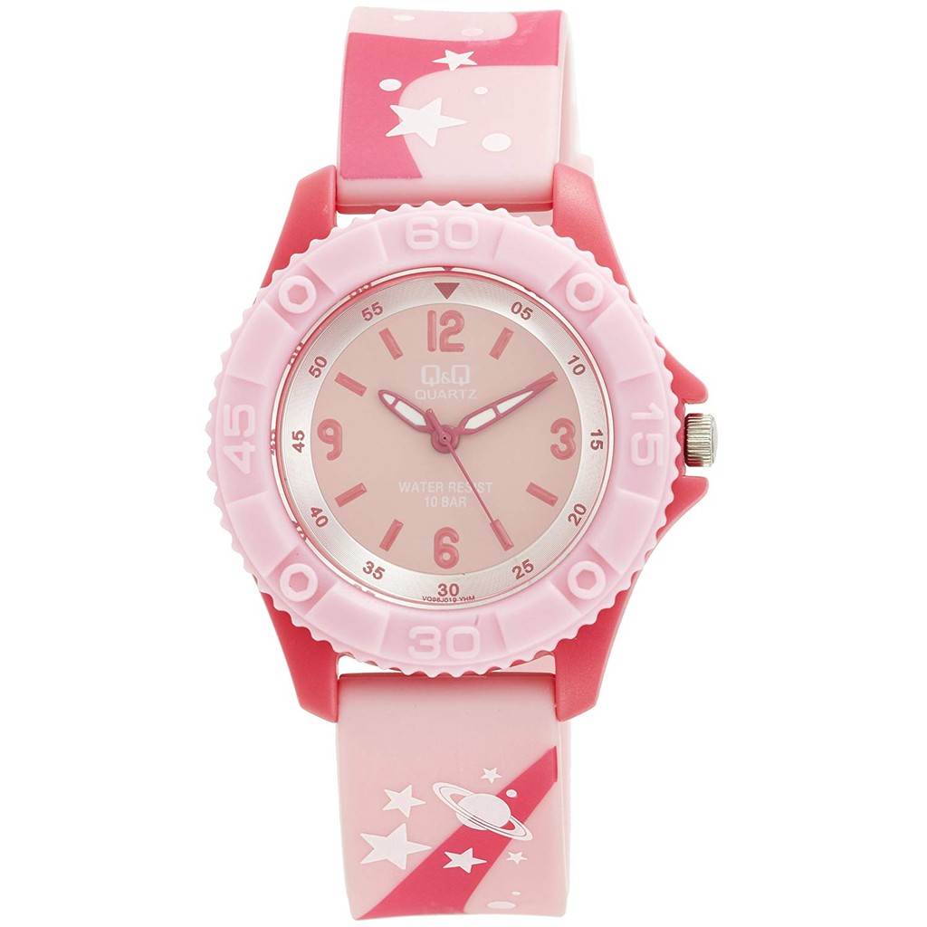 QQ QNQ Q&amp;Q Original  RUBBER BAND CHEERFUL STYLE Jam Tangan Anak Anti Air VQ96 Series Ori Kids Watch