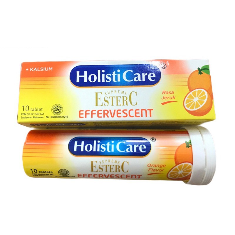 HOLISTICARE Ester C Botol isi 30 | Supreme Ester C Effervescent | Supplement Multivitamin by AILIN