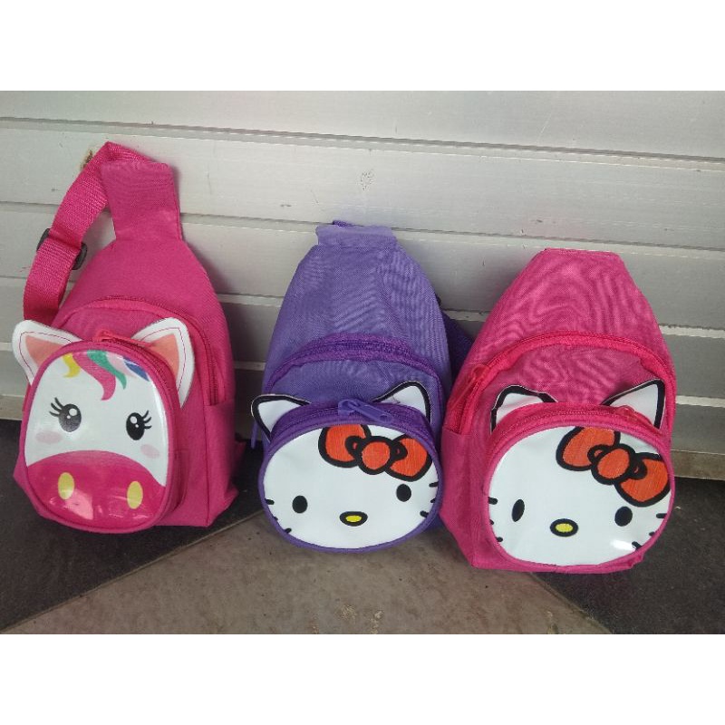 tas Selempang anak perempuan, slimb bag karakter anak