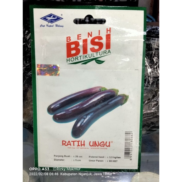 Benih terong ratih ungu 200 biji