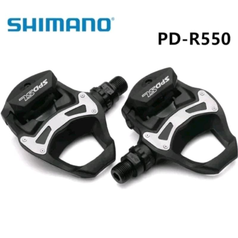 Original Pedal SPD ROAD EPDR550 . Pedal Cleat Road Bike Shimano PD R550 Clip  cleats sepatu balap roadbike