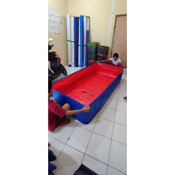 terpal kolam ikan lele 200x100x50 tinggi a3