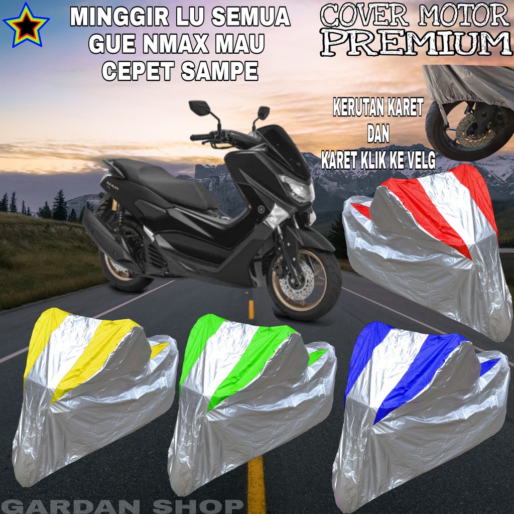 Sarung Motor NMAX Silver KOMBINASI Body Cover Penutup Nmax PREMIUM