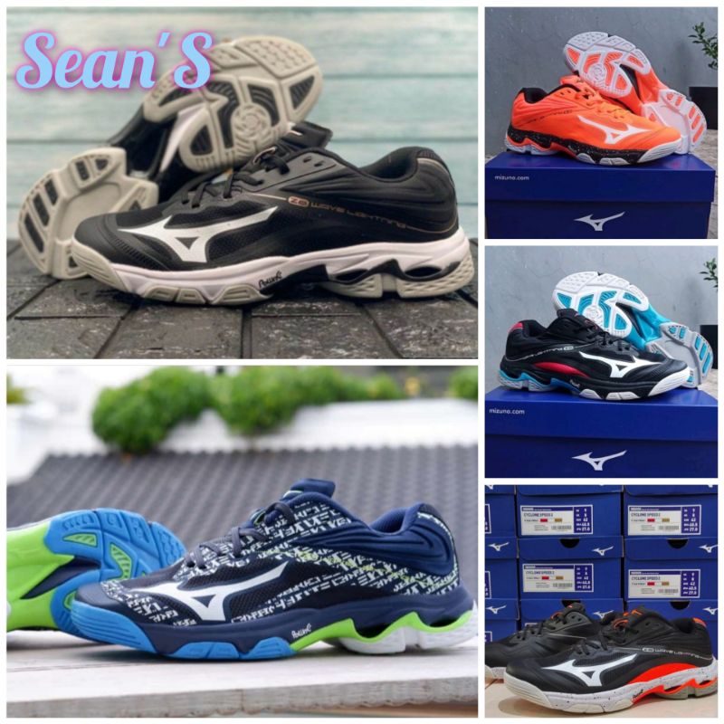 Sepatu Badminton Pria Sepatu Voli MIZUNO WLZ6 Low Terbaru Sepatu Volly Mizuno Wave Lightning Z6 Mid 