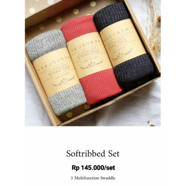 READY SOFTRIBBED SET SWADDLE AKUSVARA