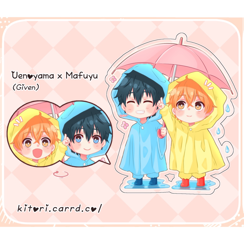 KITORI | Double Sided Keychain / Gantungan Kunci 2 sisi | Given (Uenoyama x Mafuyu)