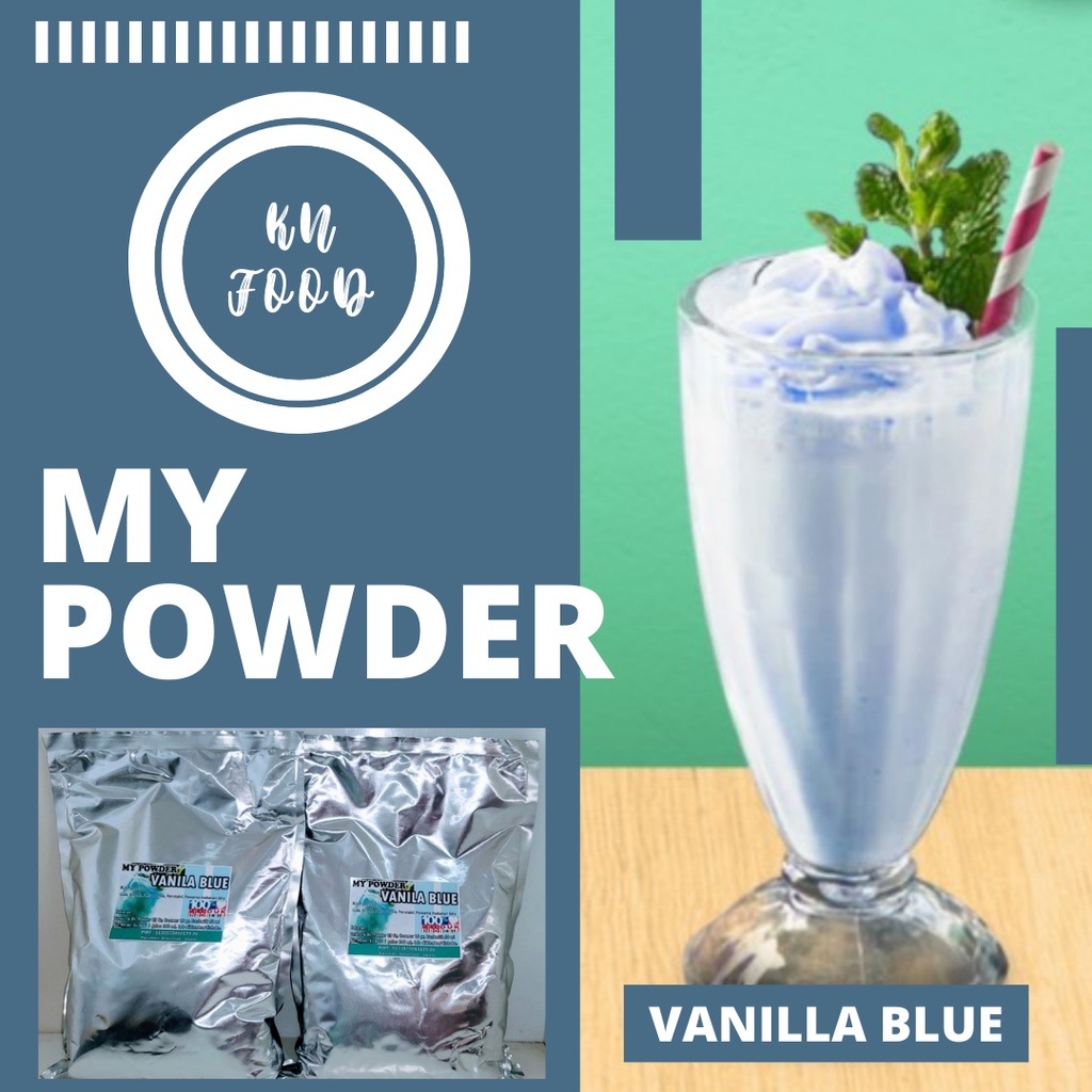 

Bubuk Minuman Bubble Powder Drink rasa Vanilla Blue 1kg
