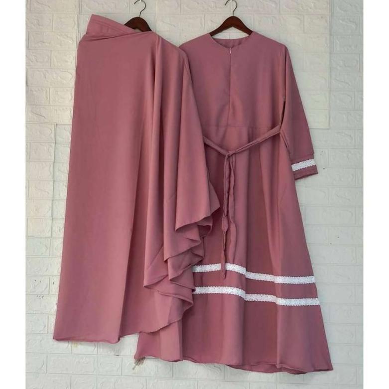 ✷Ready Stock➟ SYARI JUMBO GAMIS JUMBO AZIZAH SET+ KHIMAR LD 120 130 140 81