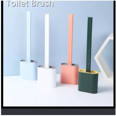 SIKAT PEMBERSIH TOILET BRUSH SILIKON LENTUR.