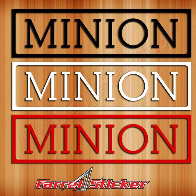 

stiker sepeda sticker MINION - 15 CM, Putih