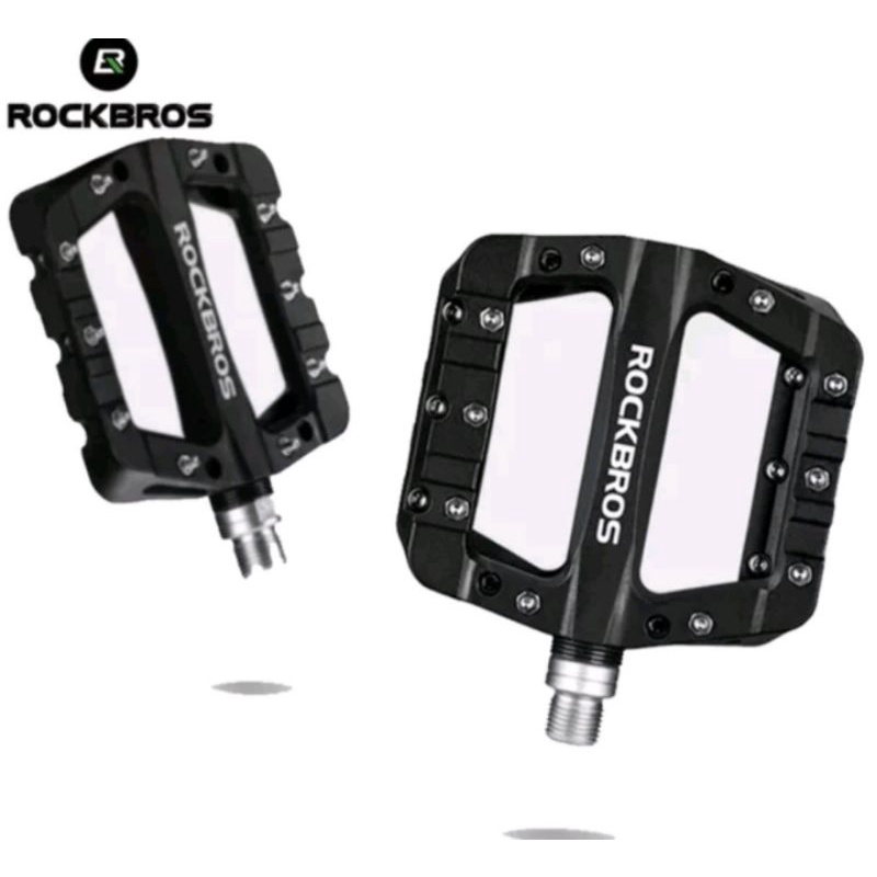 Rockbros 12C Pedal Bearing Nylon Pedal Sepeda Hitam