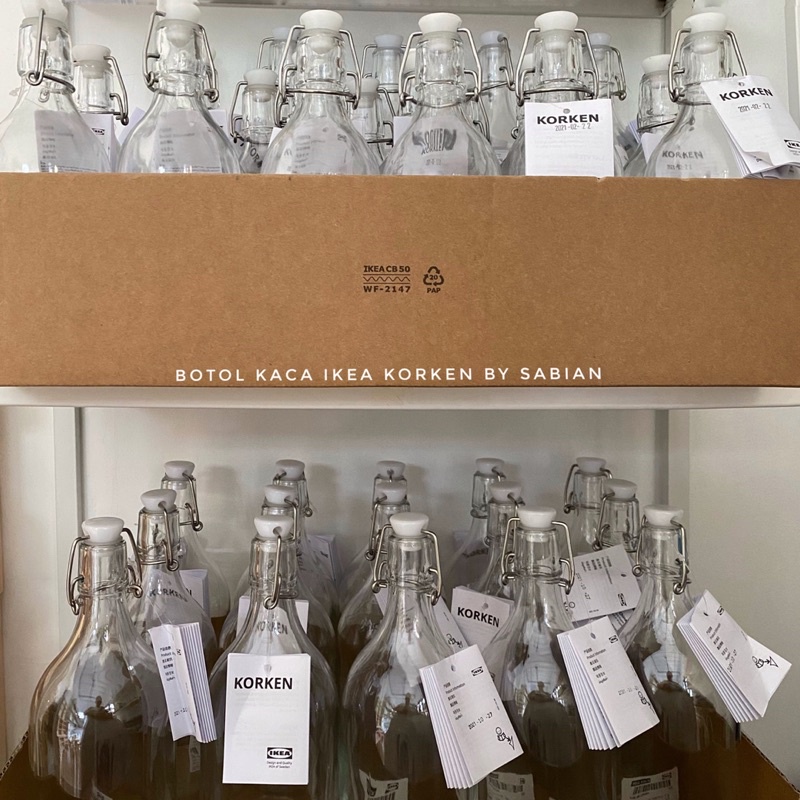 Botol Kaca IKEA KORKEN