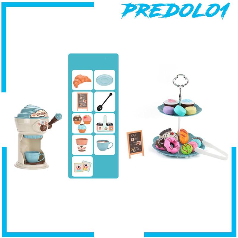 [PREDOLO1] Pretend Play Coffee Maker Gifts Pretend Play House Tea Party Set for Boys