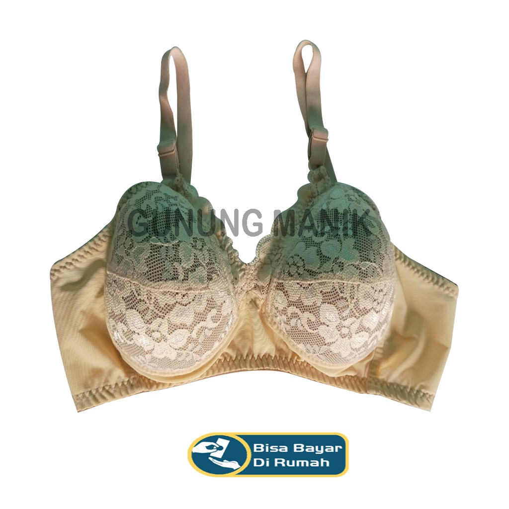 1 PCS bh bandung motif random bra wanita tanpa kawat busa tipis termurah