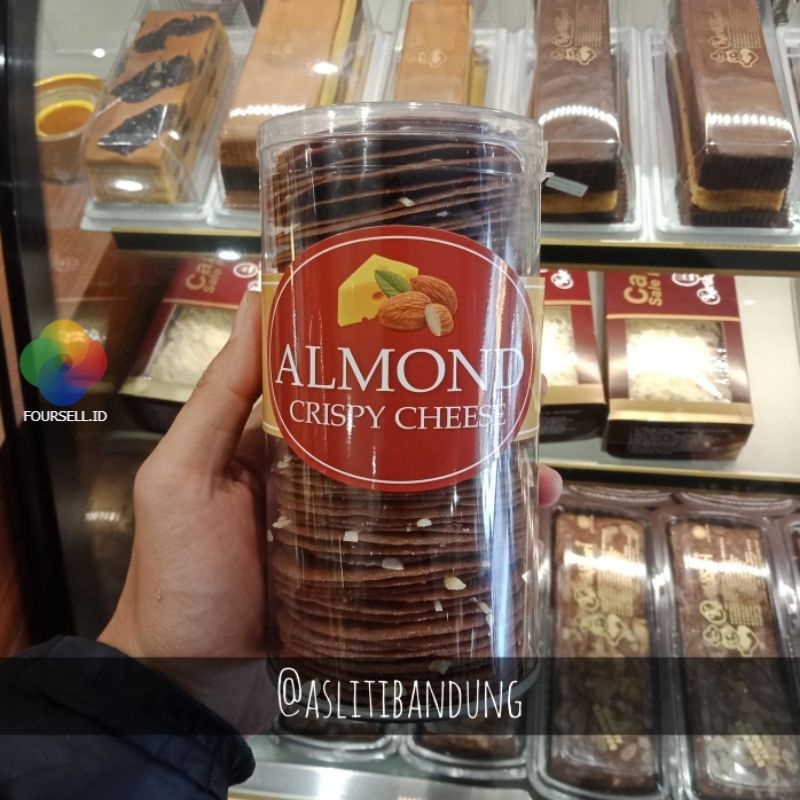 Kartika Sari - Almond Crispy Kemasan Tabung Besar Asli Ti Bandung - Kartikasari Bandung Oleh Oleh Ba