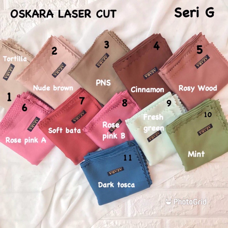 SEGIEMPAT VOAL MIRACLE OSKARA LASER CUT / JILBAB HIJAB SQUARE VOAL PREMIUM LC TERMURAH