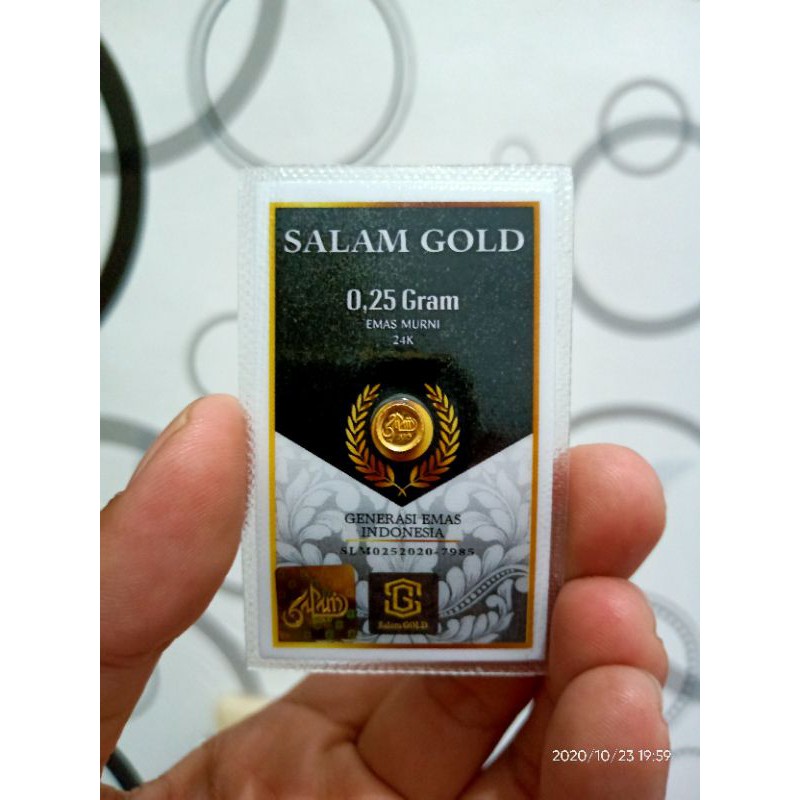Emas 24 karat Salam Gold 0.25 gram bukan minigold eoa gold emas mini