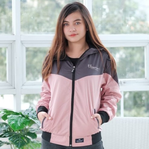Jaket Wanita JAKET WANITA ISABELL TRENDY KEKINIAN - drgrey-dstypink(C3T2) Jaket Wanita Trendy Jaket 