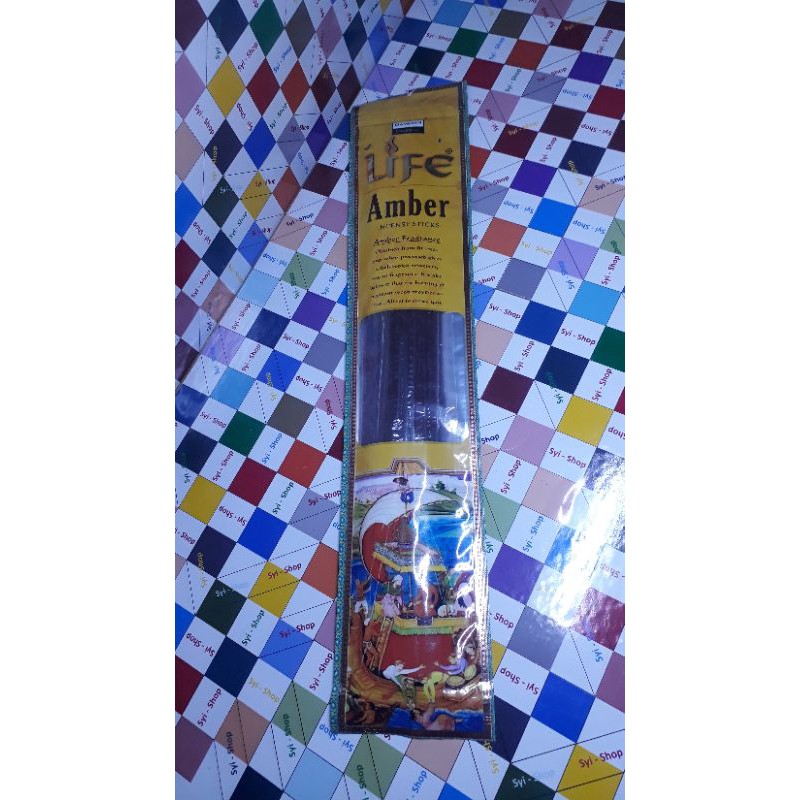 LIFE AMBER BESAR Dupa Lidi Aromatherapy By Darshan Incense 50 Stik