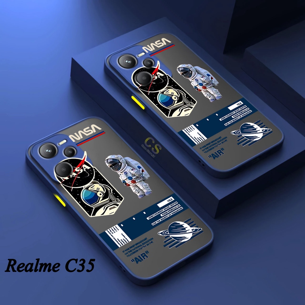 Case Store_id - Case Nasa Astronot Realme C35 REALME C21Y 8i NARZO 5A 50i  GT MASTER REALME 3 PRO RE