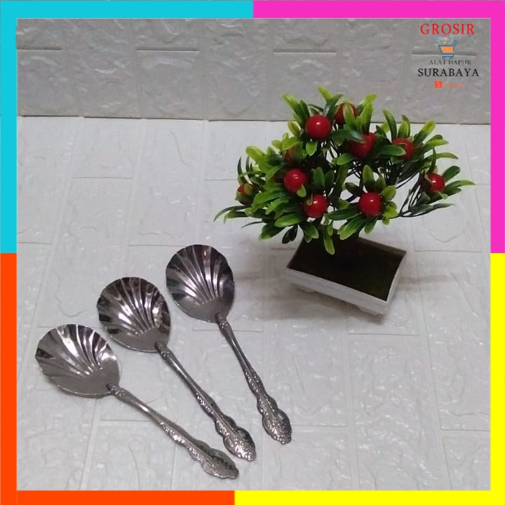 Sendok sayur kerang / sendok prasmanan /sendok sayur