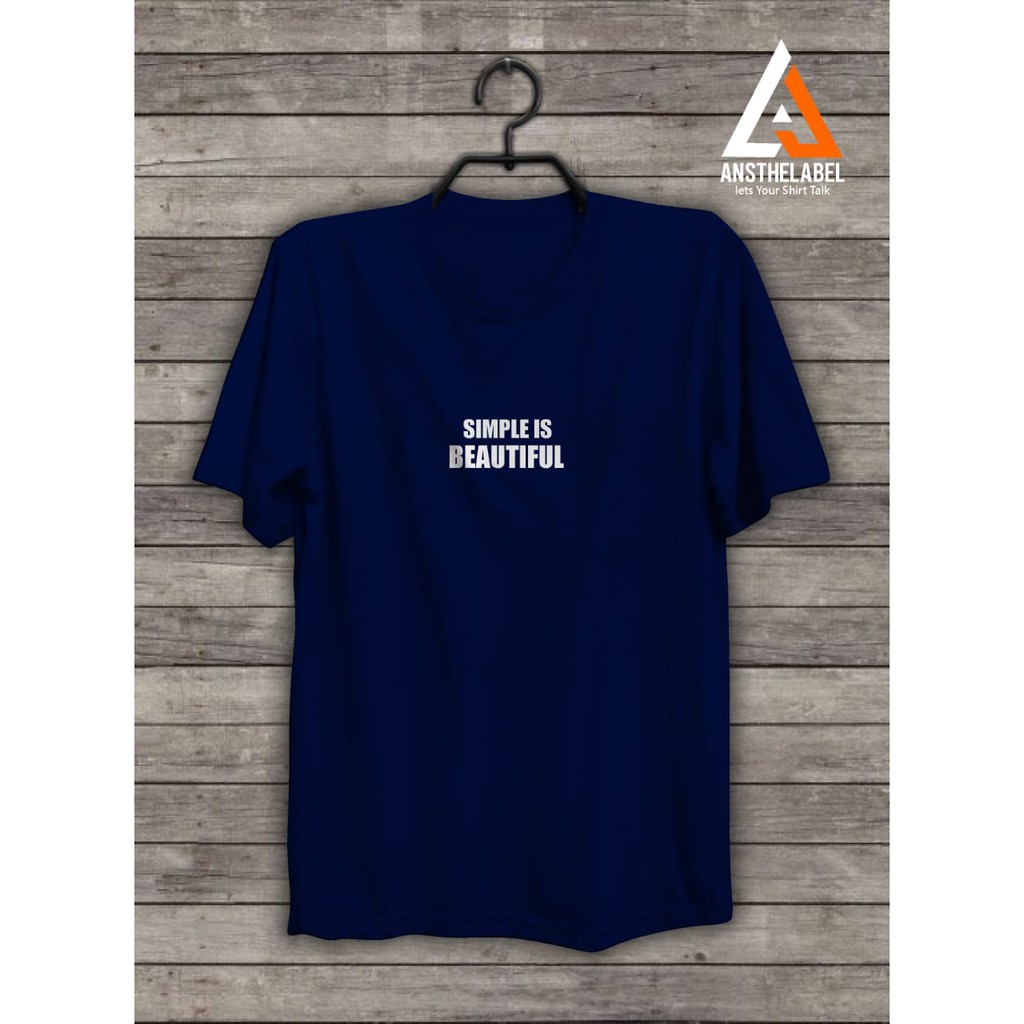 

saudagar_Kaos Sablon Polyflex Desain Simple Is Beautiful