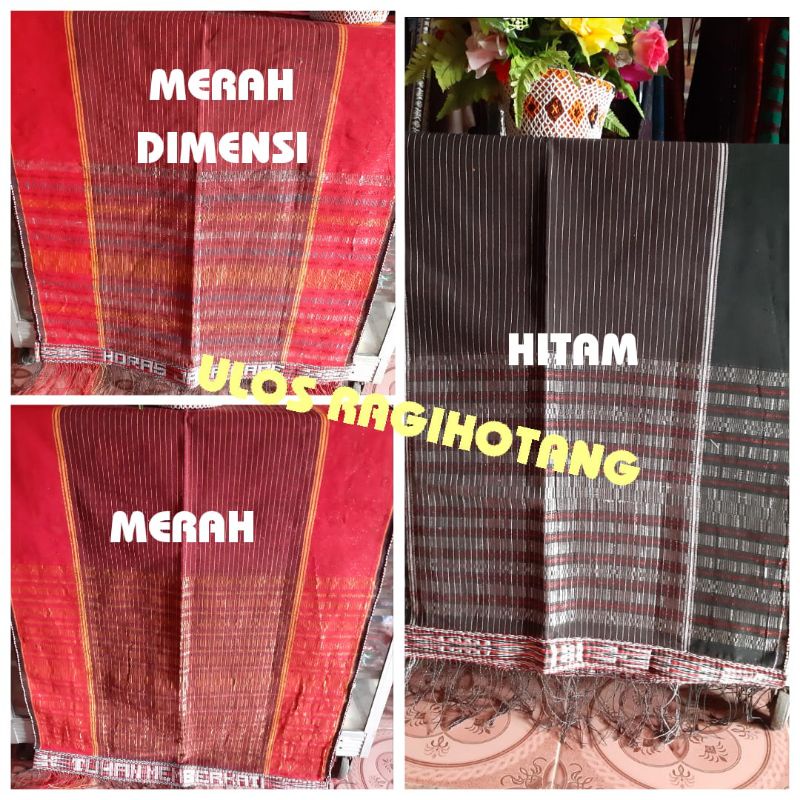 ULOS RAGI HOTANG HITAM MERAH ULOS RAGIHOTANG ULOS PASSAMOT ULOS TULANG ULOS SELENDANG PRIA