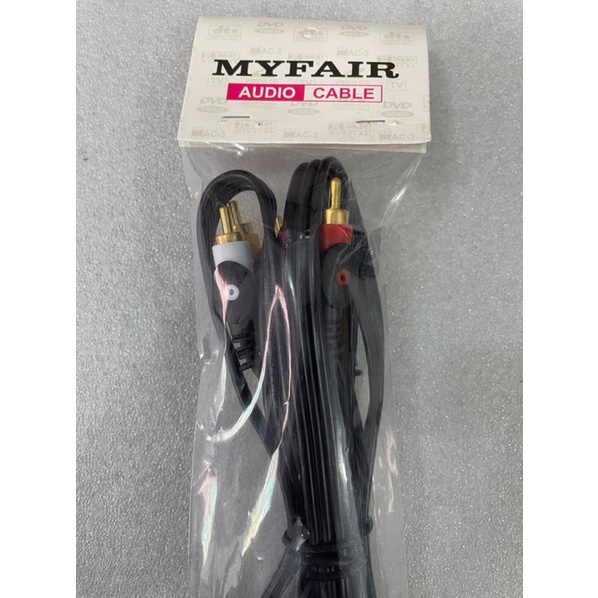 Kabel RCA 3R-3R KB 1,5 meter MYFAIR (3jalur) Good Quality