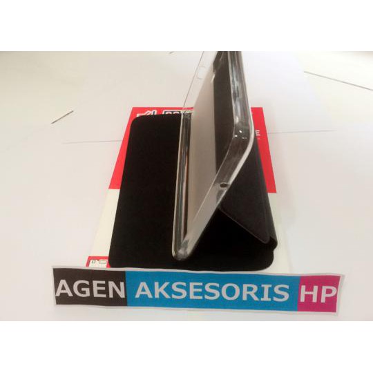 Flip Cover Samsung Tab 3V Tab 3 Lite T116 Flip Case / Sarung Tablet - Cokelat Tua -