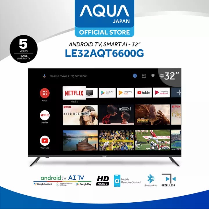 SMART TV AQUA JAPAN LE32AQT6600G - 32 Inch Smart Android