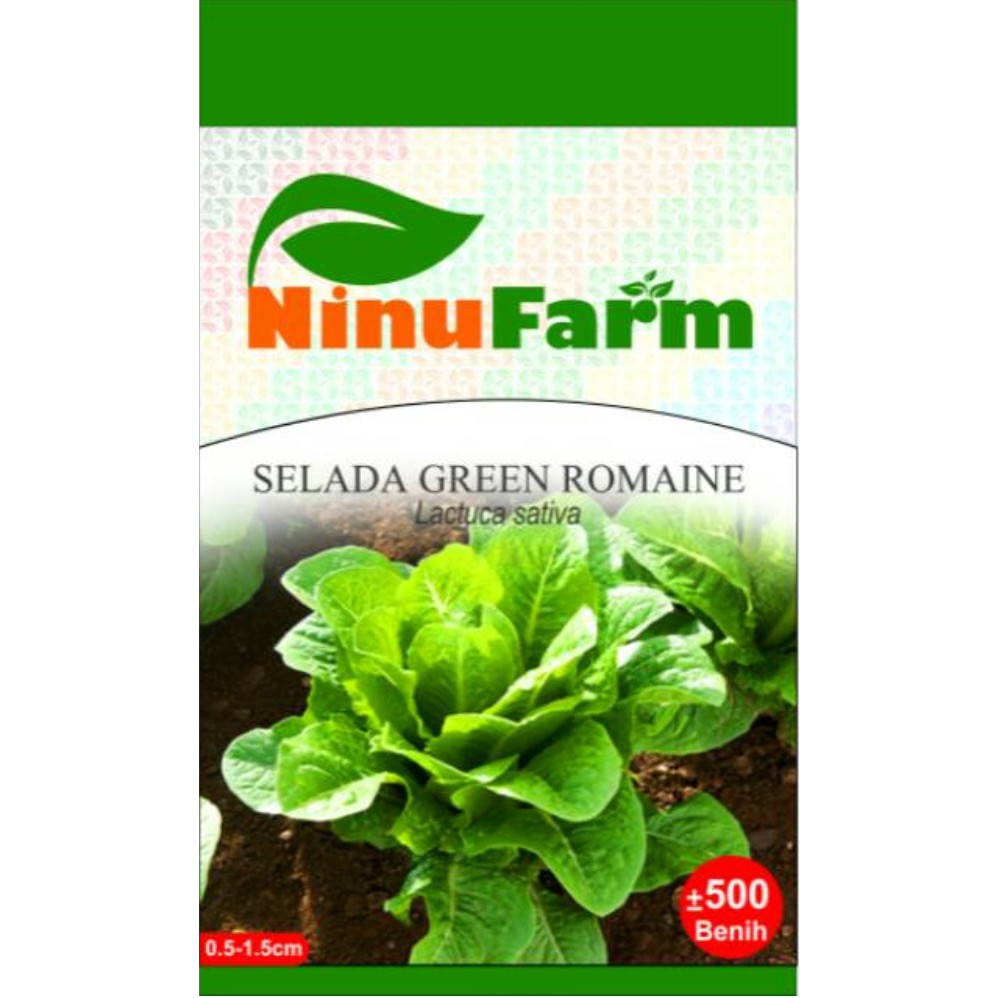BIBIT SELADA ROMAINE / SELADA GREEN ROMAINE / NINUFARM / KEMASAN ASLI PABRIK