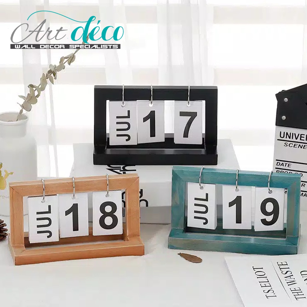 

Kalender Meja Kayu Unik - Dekorasi Rumah Perpetual Kalender