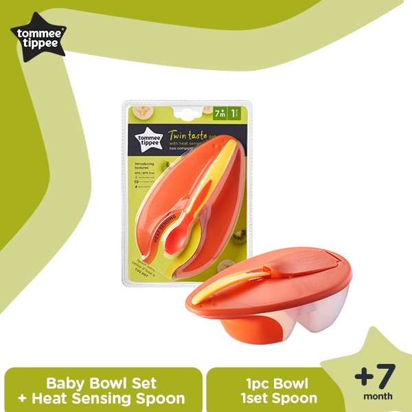 Twin Taste Baby Bowl Set + heat sensing spoon