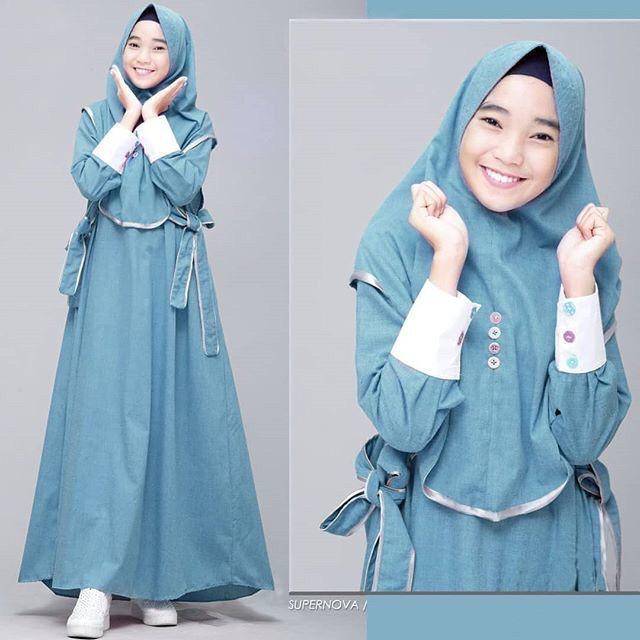 Promo Gamis Anak Perempuan Umur 12-14thn Murah / Baju Muslim Wanita Murah