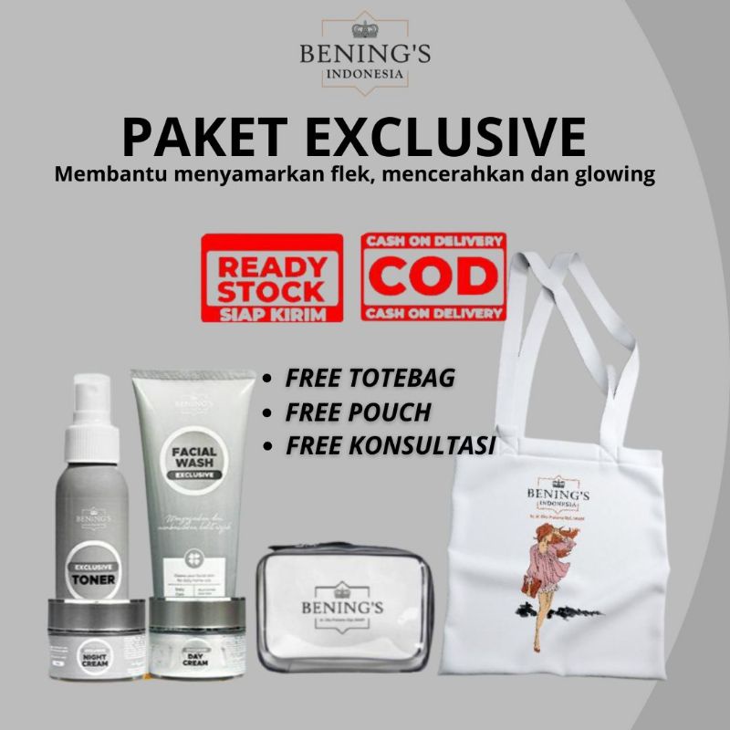 BENINGS SKINCARE BY DR.OKY PRATAMA PAKET BRIGHTENING (BENINGS CLINIC) BENING PAKET PENCERAH DAN GLOWING-PKT EXCLUSIVE #BUMIL