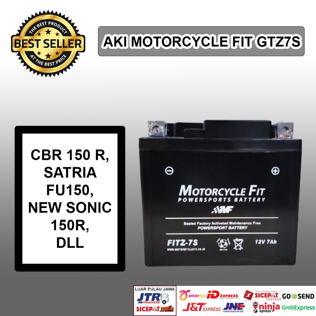 Jual Aki Motor Honda CB150R Accu MF GTZ7S Accu Kering Aki CB 150 R MF