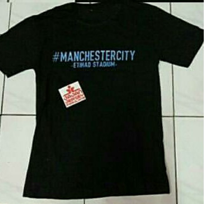 Kaos Tshirt Baju Combed 30S Distro Manchester city Etihad Stadium