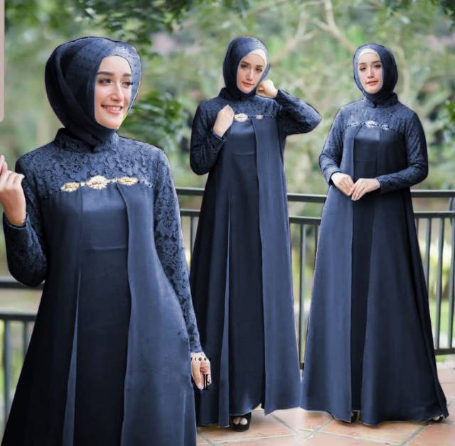 GAMIS MAXI ELENA / MOSCREPE KOMBY BRUKAT LAPIS FURING