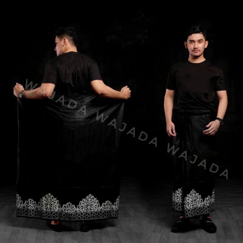 SARUNG PRIA TERBARU MOTIF TEROMPAH SHOLAT DEWASA SARUNG MOTIF BALIMUN SARWON-Tumpalputih