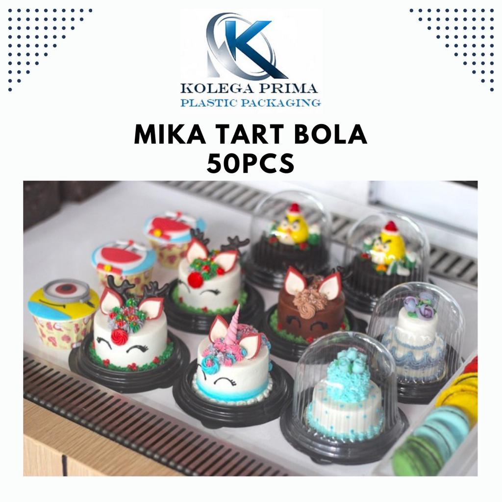 MIKA TART MINI/ MIKA CUP CAKES/ MIKA PUDING BOX BOLA/ MIKA TART MINI MURAH ISI 50PCS