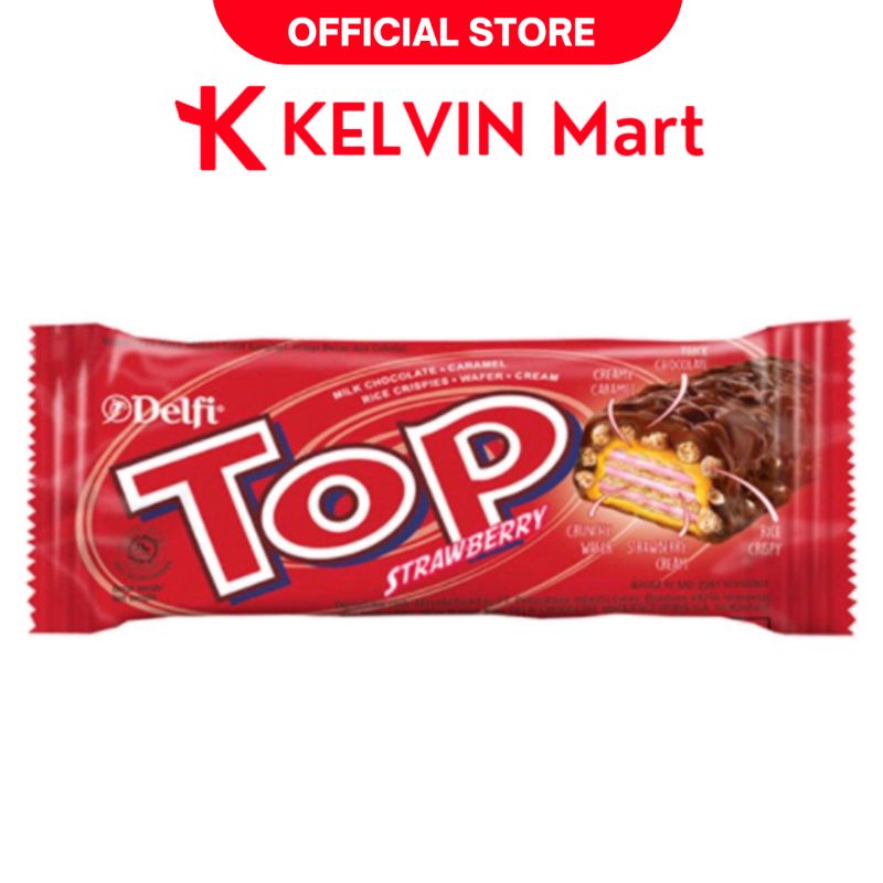 

Delfi Top Chocolate Wafer Top Strawberry Pck 9g | KELVIN Mart