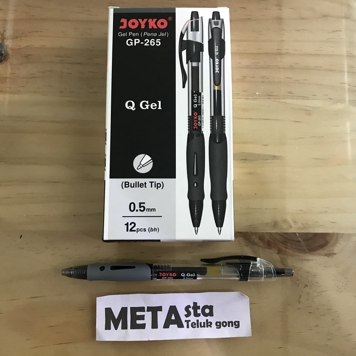 

Pulpen Joyko Q-gel GP-265 Hitam &#40-12pc&#41-